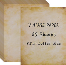 80Sheets Vintage Paper, 8.5