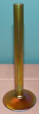Steuben Gold Aurene Glass Stick Bud Vase 8 1/4