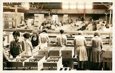 1930s RPPC Interior Sunkist Citrus Fruit Packing House Chula Vista CA Women Work picture