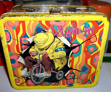 VINTAGE LAUGH IN-1970-TRICYCLE-ALADDIN METAL LUNCHBOX-REDUCED-   picture