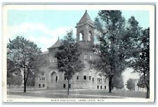1920 North Side School Building Exterior Grand Ledge Michigan MI Posted Postcard picture
