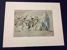 1882 Sioux Indian War Dance Watercolor Signed picture