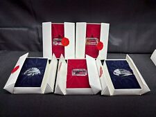 Set of 5 ~ Swarovski Collector's Society Plaques ~  1999, 2000, 2001, 2002, 2003 picture
