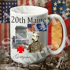 20th Maine Joshua Chamberlain 15-ounce American Civil War themed coffee mug/cup picture