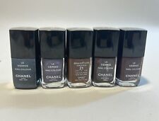 Chanel Le Vernis Nail Polish, Lot Of 5 Dark Colored Polish/ READ picture