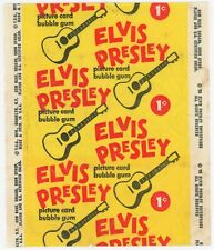 1956 Topps Gum Co. Elvis Presley 1 Cent Wax Wrapper that held a Trading Card picture