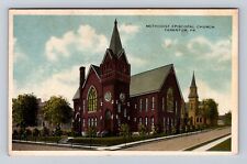 Tarentum PA-Pennsylvania, Methodist Episcopal Church, Vintage c1930 Postcard picture