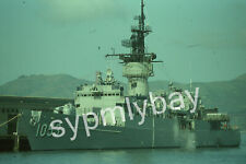 2 Photo Slides USS Roark (FF-1053) Ship,  CA 1985 picture