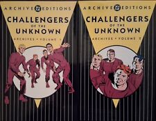 THE CHALLENGERS OF THE UNKNOWN Vols. 1 & 2 DC Archive editions   Lot of 2 picture
