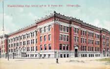 Chicago Illinois~Wendell-Phillips High School~39th Street~Forest Avenue~1911 PC picture