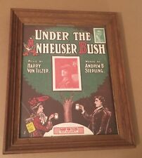 CATCHY Busch item for your wall - ￼”Under the Anheuser Bush” Harry von Tilzer picture