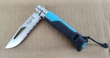Opinel INOX No. 08 Serrated Folding Knife France W/Whistle picture