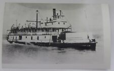 Steamship Steamer GOLD real photo postcard RPPC picture