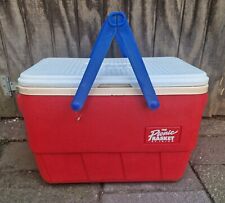 Vintage 90’s IGLOO The Picnic Basket Cooler Red Blue Retro Ice Chest picture