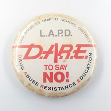 LAPD DARE To Say No Los Angeles Police LA Unified School District Button Pin picture