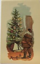 VTG Merrimack Christmas Postcard Replica of the Antique Original UNUSED Santa184 picture
