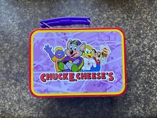 Vintage 2006 Chuck E Cheese’s CEC Entertainment Mini Metal Tin Prize Lunch Box picture