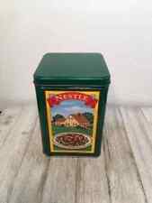 1970s Vintage Green Nestle Toll House Cookie Tin 1st Limited Edition Canister picture