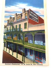 Vintage Postcard New Orleans Antoine's Restaurant French Vieux Carre Unused  picture