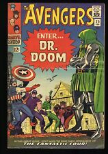 Avengers #25 FN+ 6.5 Fantastic Four Dr. Doom Appearance Kirby Marvel 1966 picture