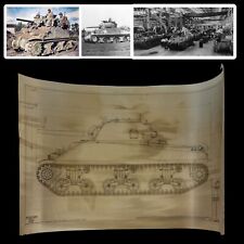 RARE Original WWII June 1944 Sherman M4 Medium Tank Ordinance Dept Blueprint picture