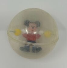 Vintage 1980s Disney Mickey Mouse Children's Ball Spinning Toy picture
