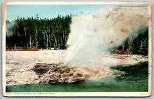 Yellowstone Park Wyoming c1915 Postcard Mortar Geyser picture