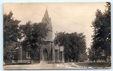 RPPC BROOKFIELD, Missouri MO ~ South M.E. CHURCH 1910 Linn County Postcard picture