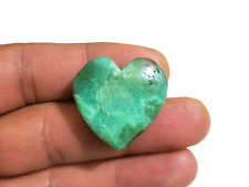 Natural Chrysoprase Heart Shape Cabochon 50 Crt Loose Gemstone For Jewelry picture