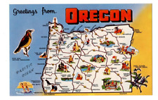 Oregon Vintage State Postcard Salem Portland Eugene New Unposted #053 picture