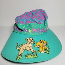 Vintage 90s Disney Lion King Kids Sun Shade Hat Simba & Nala Youth Ages 3 to 6 picture