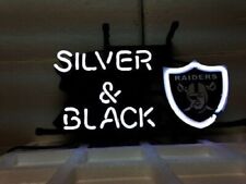 CoCo Las Vegas Raiders Black And Silver Neon Sign 14