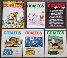 COMICS REVIEW - SIX (6)  DIFFERENT VARIATIONS AND PRICES - VINTAGE- 1983 - 84 picture