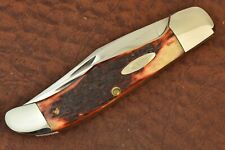 VINTAGE CASE XX USA 1940-1964 LATE ROGERS FOLDING HUNTER KNIFE 6265 SAB (16328) picture