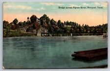 Pigeon River Bridge Newport Tennessee~ Antique Postcard -UNPOSTED picture