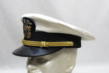 US Navy Officer’s Visor Cap – Size 7 – 1976 . HU1134 picture