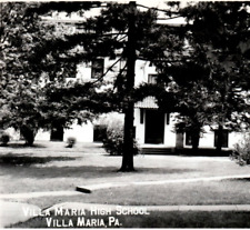 Vintage RPPC Villa Maria High School Villa Maria, PA Street View Religious-PA73 picture