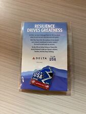 2022 Beijing Winter Olympics Pin Team USA Delta Airlines Wall of China NEW picture