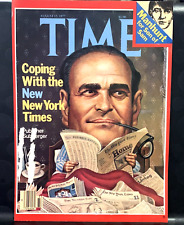 Time Magazine Cover Page Coping New York Times August 1977 Wall Art Collectible picture