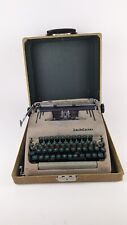 1950's Smith Corona Silent 5S Floating Shift Typewriter Brown Green Keys & Case picture