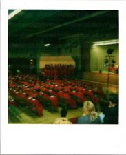 VTG 1980S FOUND PHOTO - POLAROID GRADUATION DAY STUDENTS RED ROBES CEREMONY COOL picture