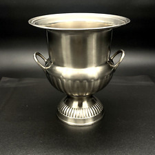 Vintage Trophy Style Silver Metal Champagne Wine Ice Bucket Urn Vase 9