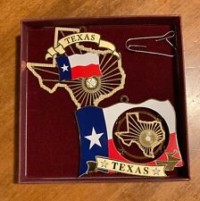 2 Baldwin Brass 2001 Texas  State Flag Ornaments In One Baldwin  Box picture