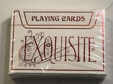 Exquisite Red V1 Playing Cards by EPCC w Deck Case NEW RARE picture