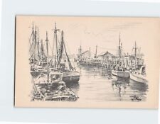 Postcard Boats Port Harbor Scenery picture