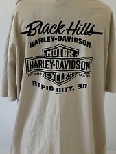Men’s harley davidson short sleeve t-shirt 3XL Black Hills South Dakota picture