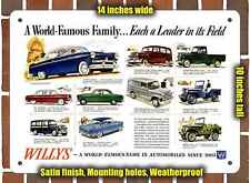 Metal Sign - 1952 Willys Family - 10x14 inches picture