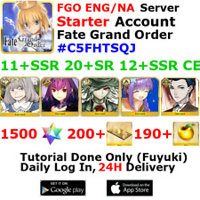 [ENG/NA][INST] FGO / Fate Grand Order Starter Account 11+SSR 200+Tix 1500+SQ #C5 picture