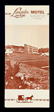 1980s Lincoln Lodge Motel Lancaster PA Vintage Travel Brochure Dutch Amish Hotel picture