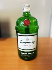 TANQUERAY IMPORTED DRY GIN 1.75L , GREEN GLASS EMPTY BOTTLE W/HANDLED picture